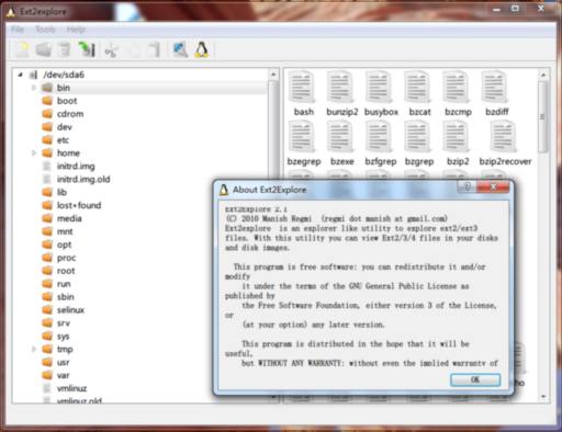Ext2explore - 在 Windows 下查看 ext2/3/4 分区 1