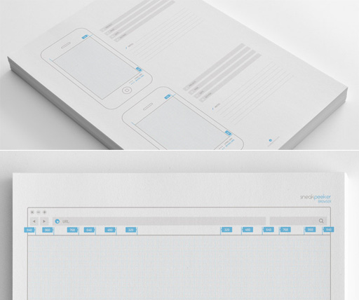 SneakPeekit - 打印 iOS 及不同分辨率浏览器线框图 1