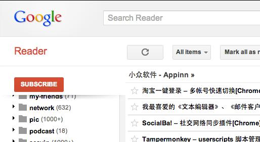 ga2html - 将 Google Reader 导出数据转换为 HTML 1