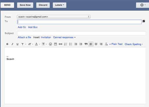 Old Compost - 找回旧的 Gmail 撰写邮件界面[Chrome] 1