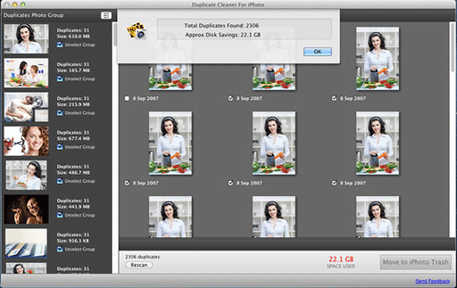 Duplicate Cleaner For iPhoto - 删除 iPhoto 重复照片[OS X] 1