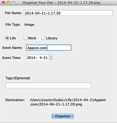 Oudoc - 一键整理你的文件[OS X] 1