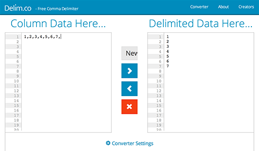 DelimCo - 逗号分隔工具[Web] 1