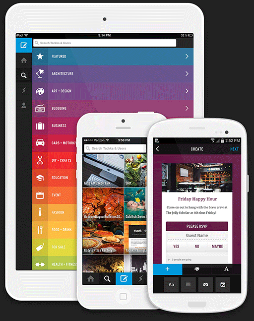 Tackk 发布移动客户端，随手创建页面[iOS/Android] 1