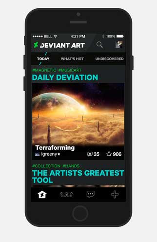 DeviantArt 发布官方手机客户端[iPhone/Android] 2