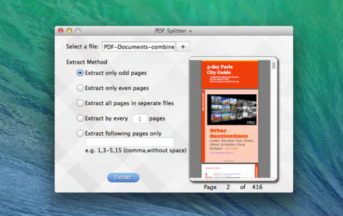 PDF Splitter + - PDF 文件分割提取[OS X] 1