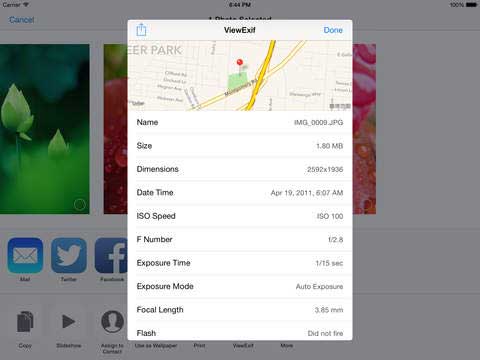 ViewExif - 查看照片 EXIF 数据[iOS] 1