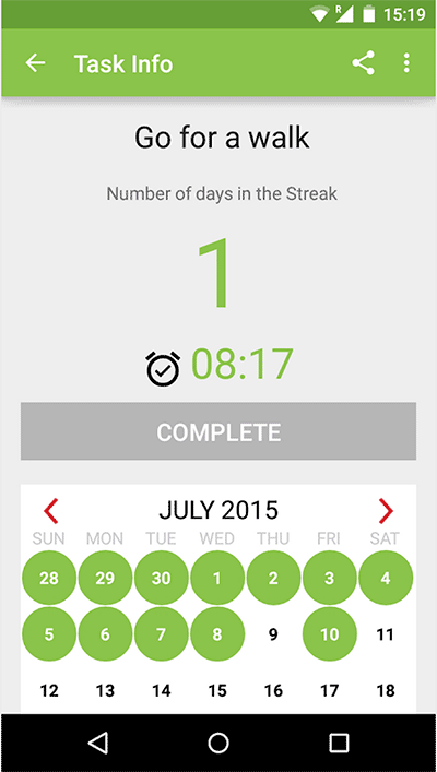 Streaks - 记录你的日常习惯，并显示持续天数[Android] 1