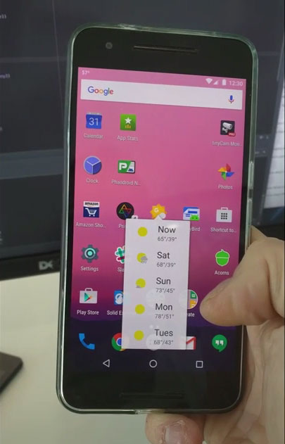 Android N 预览版下的 3D Touch[视频] 1