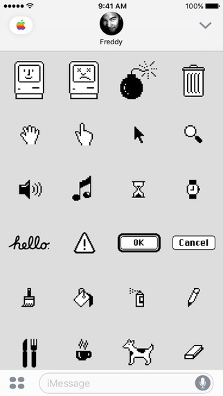 Classic Mac - 苹果官方带来早期 Mac 图标贴纸，适合 iOS 10 用户 2
