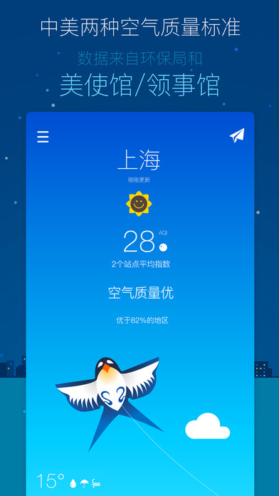 晴空 - 可以拍照测雾霾的 PM2.5 空气质量应用[iPad/iPhone] 2