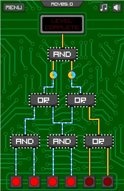 Circuit Scramble - 理工科的小伙伴来看看你的「逻辑电路 」思维怎么样[Android] 2