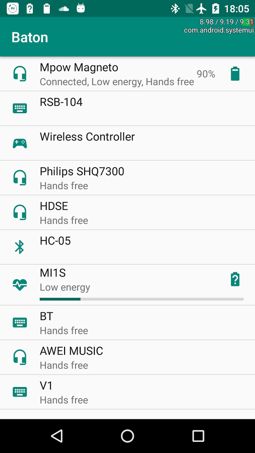 BatON - 查看蓝牙设备「剩余电量」[Android] 1