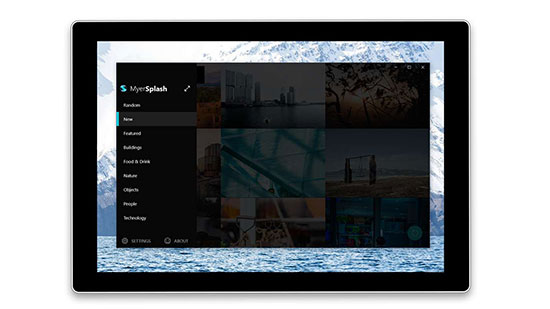 其实，Windows 下也有漂亮的 Unsplash 壁纸应用：MyerSplash 3