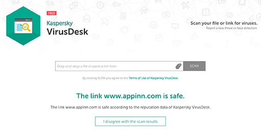 Kaspersky VirusDesk - 卡巴斯基「在线版」文件与网页杀毒服务 1