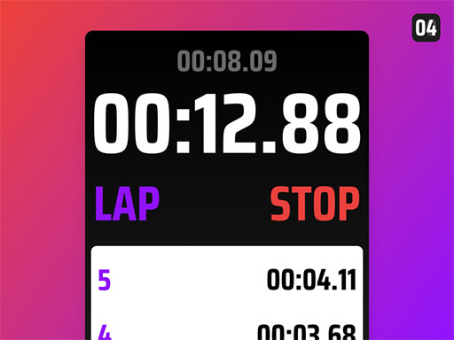04WATCH - 极简炫酷的现代秒表 [iPhone / iPad] 1