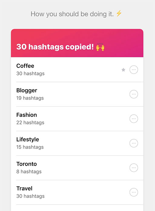 Jetpack Hashtag Assistant - 帮 Instagram 网红快速添加海量标签 Hashtag [iPhone] 1