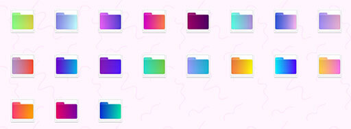 Gradient Folders - 38 款手工制作的渐变彩色文件夹图标 [macOS / Windows] 2