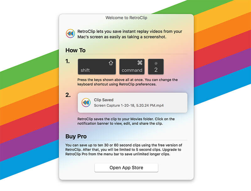 RetroClip - 随时「回放」保存你的 macOS 屏幕 1