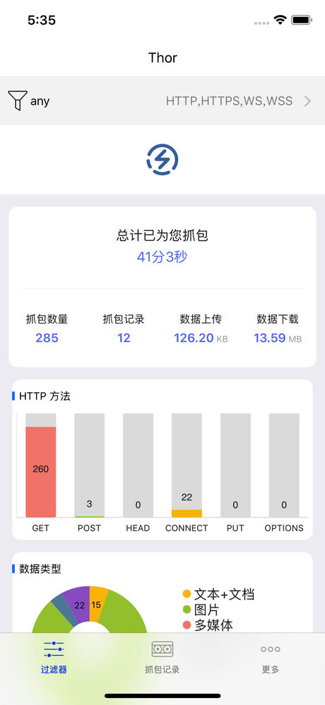 Thor - iOS 端强力专业的 HTTP 抓包分析工具 1