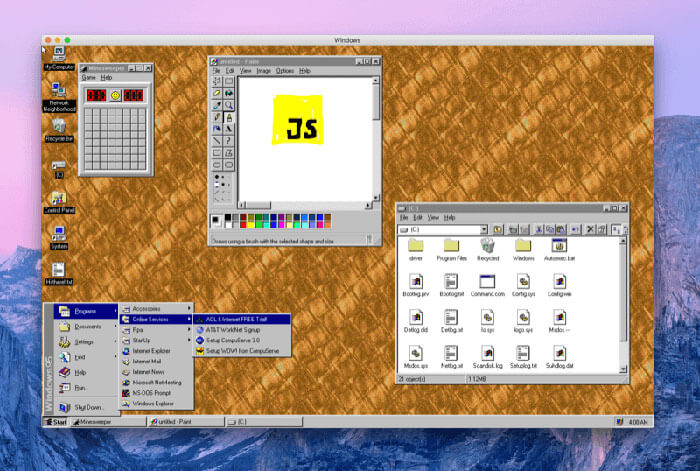 在 23 周年之际，有人把 Windows 95 打包成软件了 [Win/macOS/Linux] 2