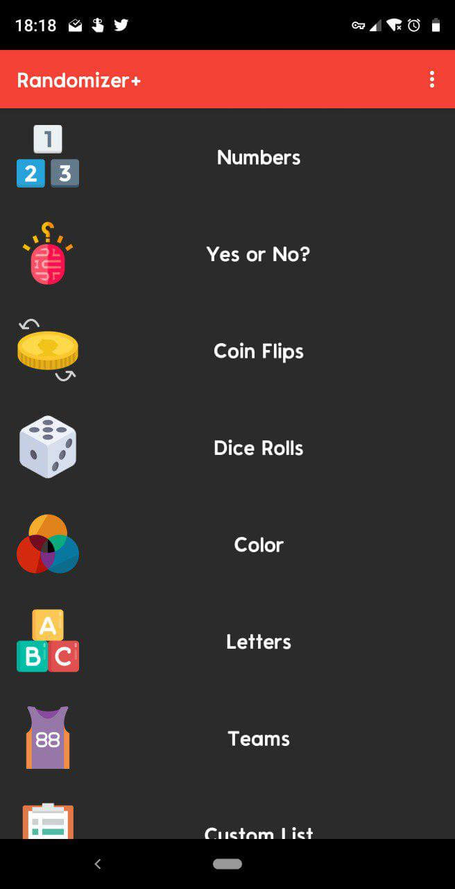 Randomizer+ - 随机事件生成器：骰子、扑克牌、硬币正反面、数字[Android] 1