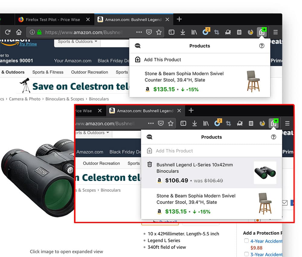Price Wise - Firefox 官方「购物价格监控」工具，降价自动提醒 [Firefox] 2