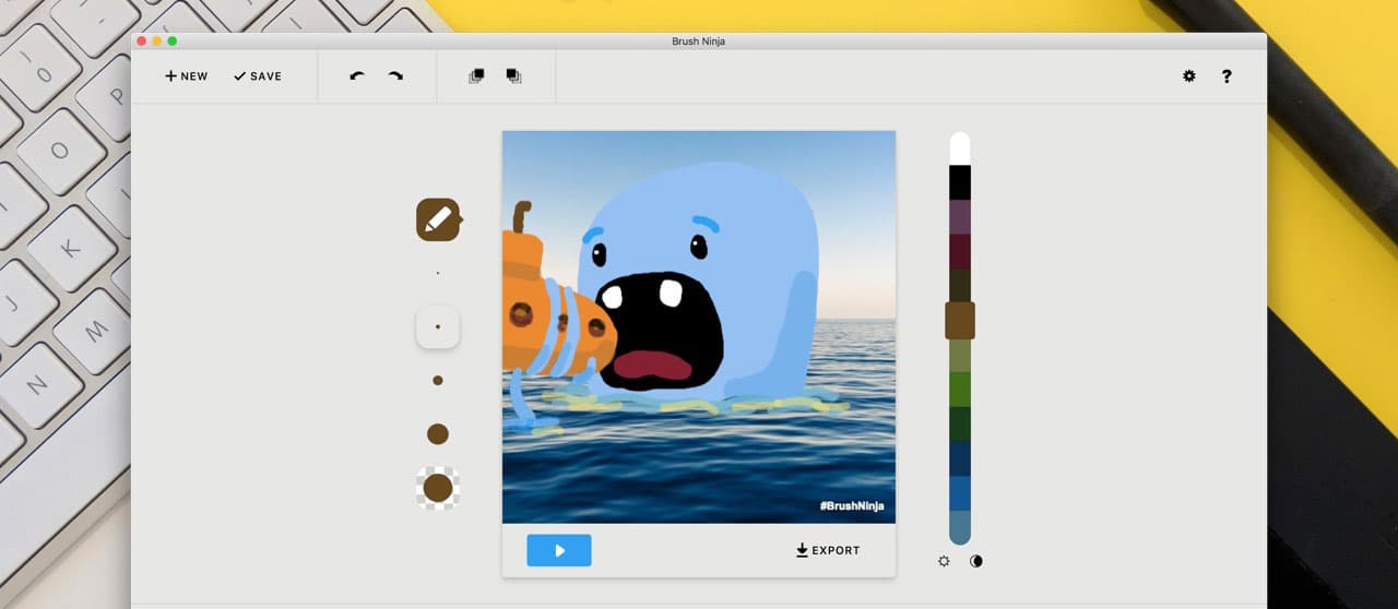 Brush Ninja - 简单易用，免费的动画制作工具 [Web/macOS] 1