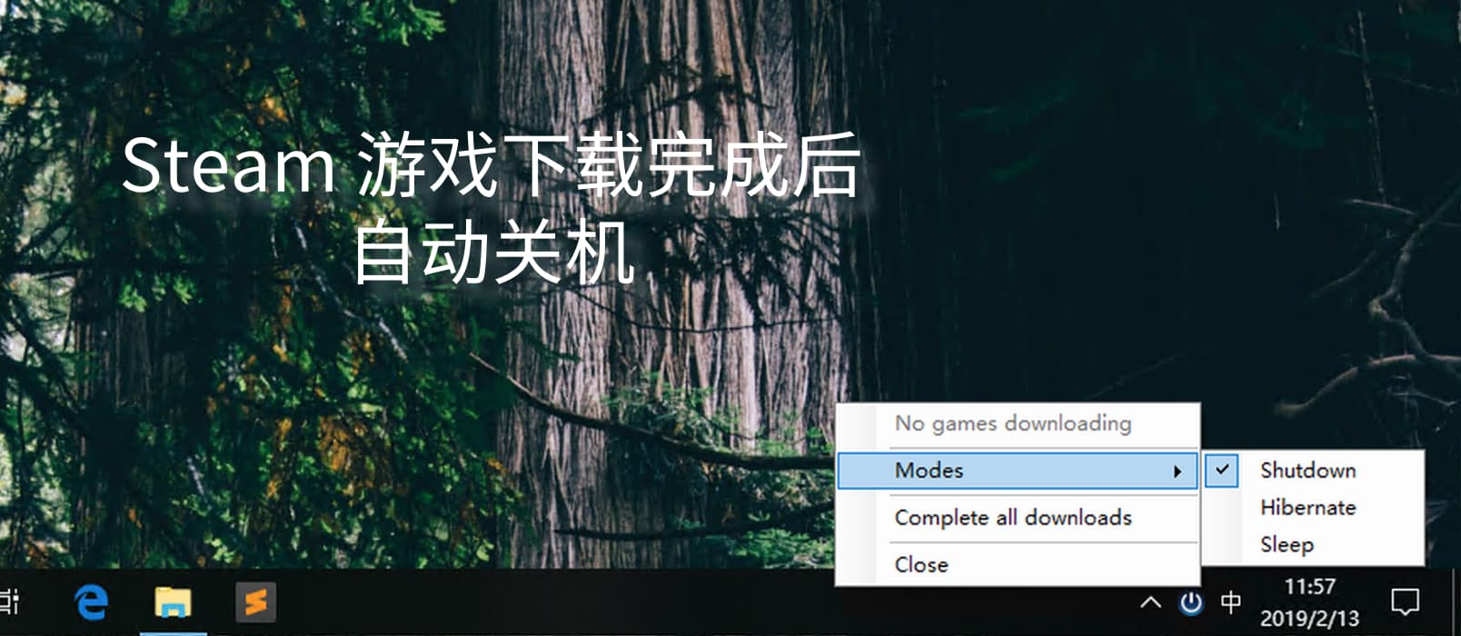 SteamShutdown - Steam 游戏下载完成后自动关机 [Windows] 1