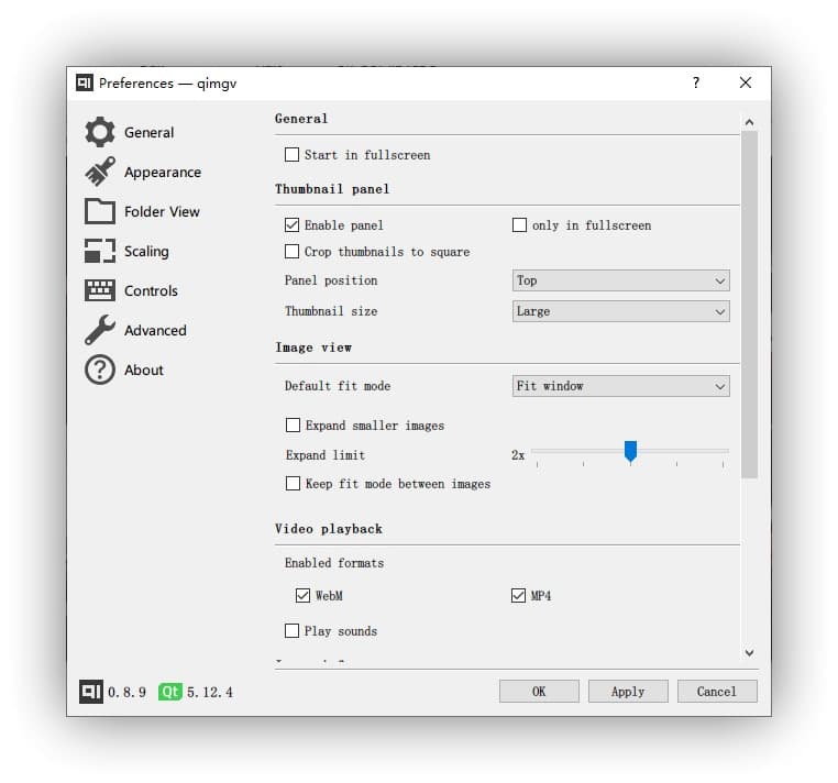 qimgv - 支持视频预览的开源图片浏览器[Windows/Linux] 4