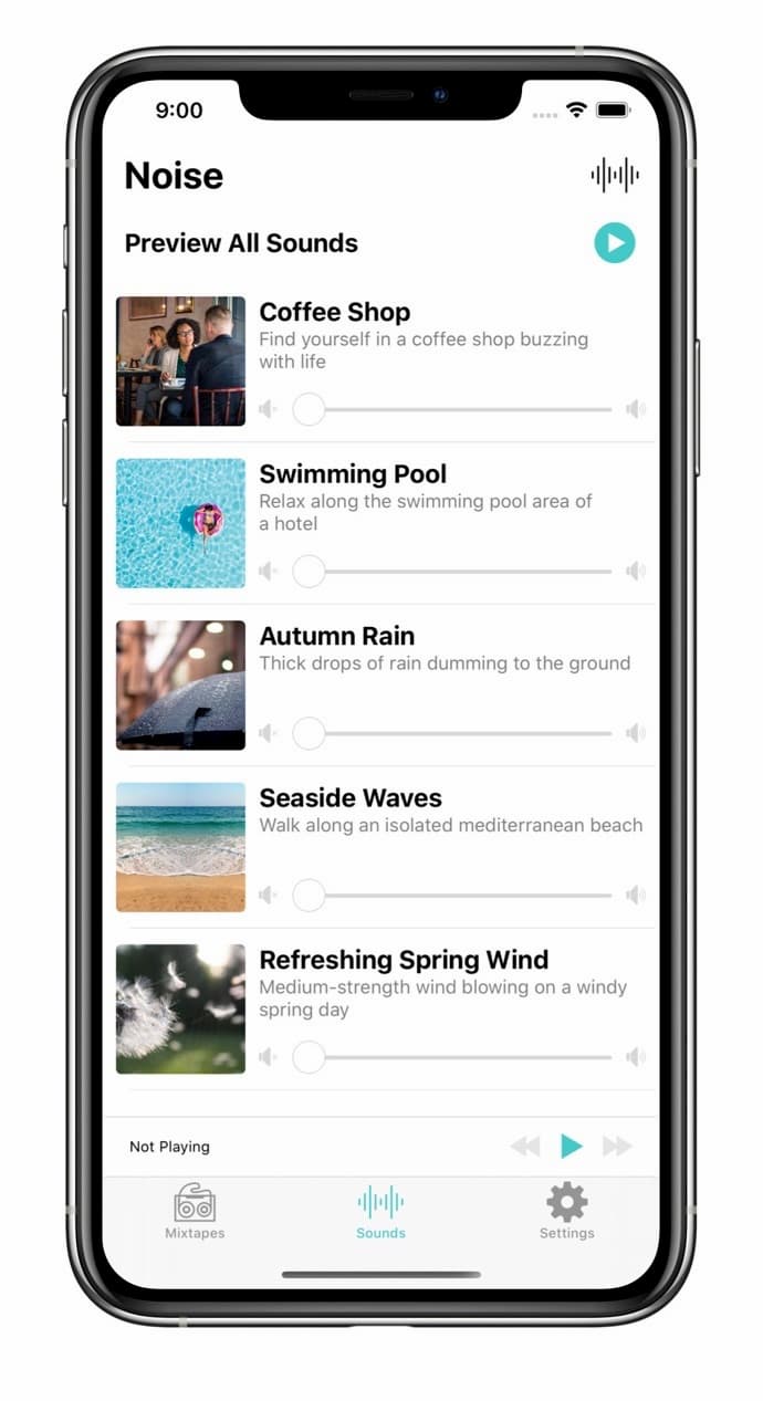 Noise - 混合12种环境下的高清白噪音[iPhone/iPad] 2