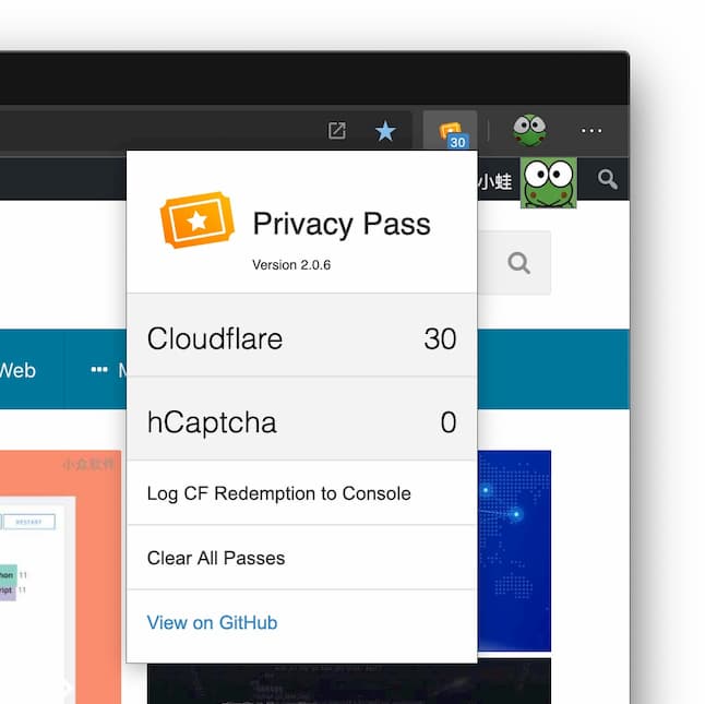 Privacy Pass - 由 Cloudflare、hCaptcha 提供，减少访问网页时“我是人类”验证[Chrome/Firefox] 3