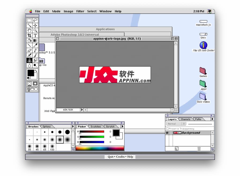 macintosh.js - 在现代 Windows、macOS、Linux 操作系统中模拟 1997 年的 Mac OS 8 4