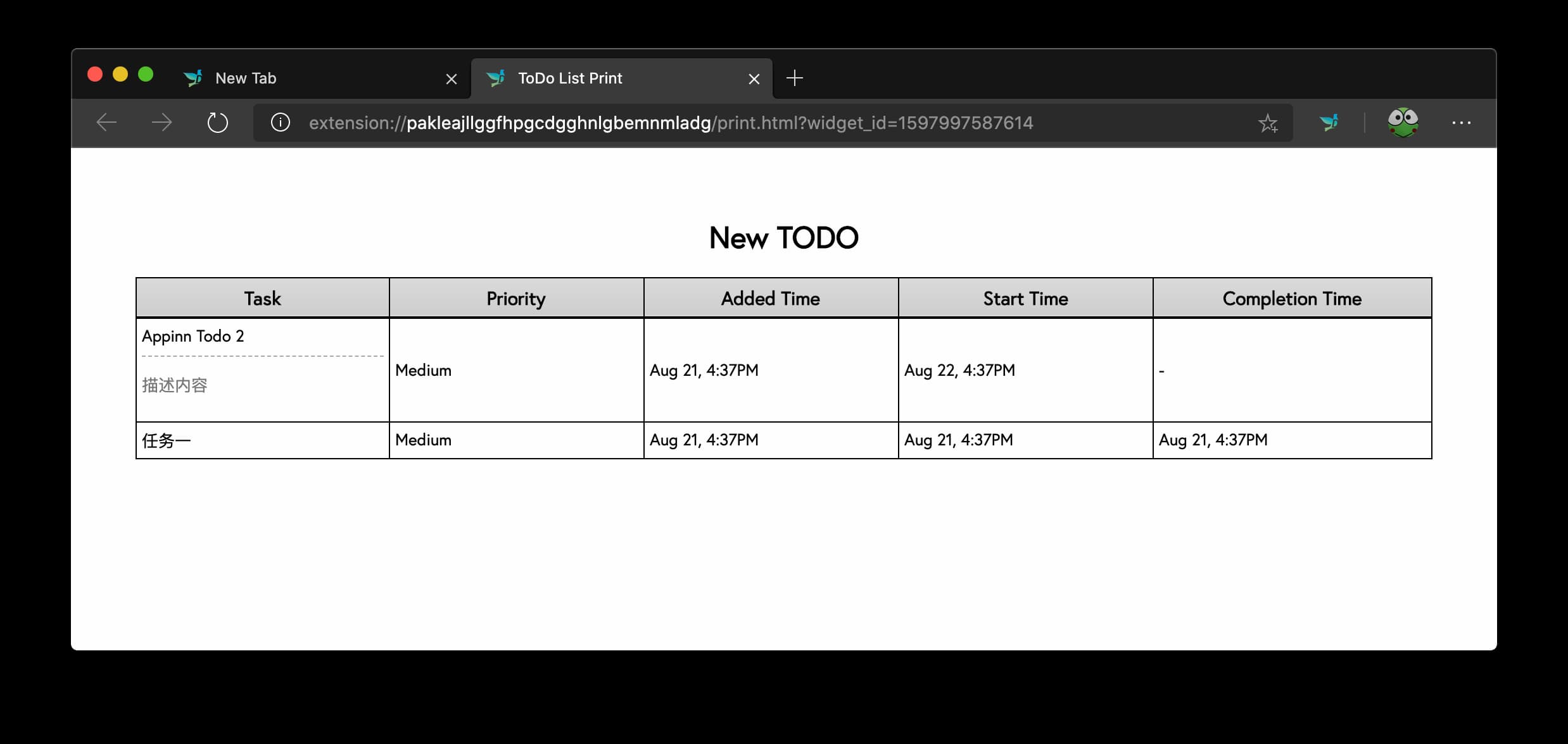 Dwij NewTab - 在新标签页使用 Todo 和便签，可打印日报表[Chrome/Edge] 4