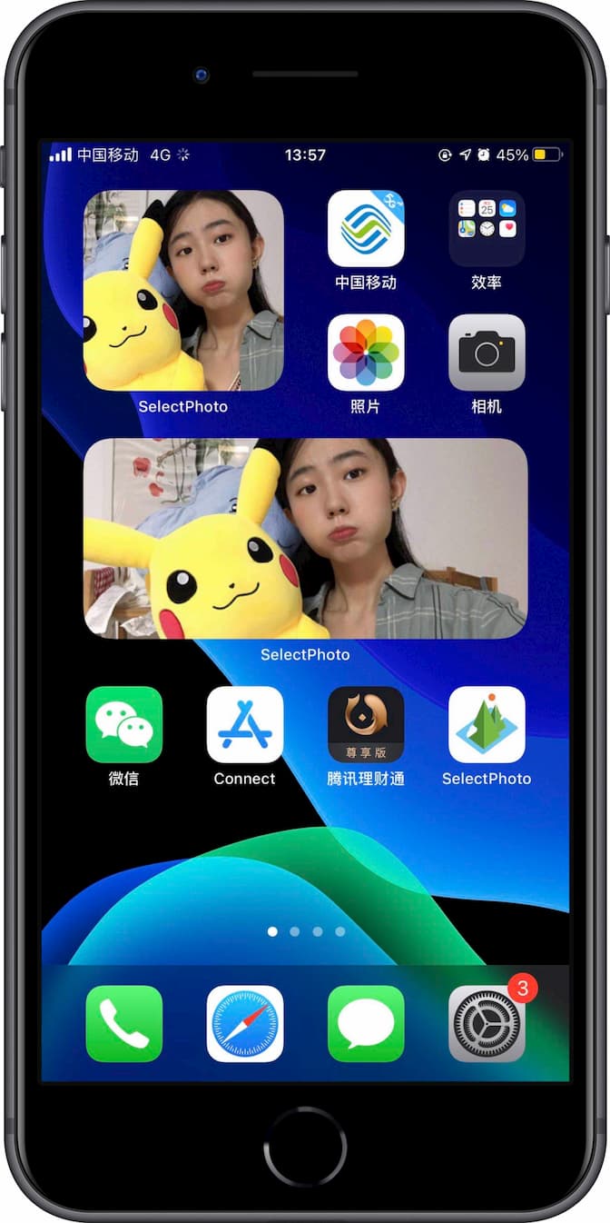 SelectPhoto - 在桌面上添加图片[iOS 14 小组件]开发者说安利一下他女朋友 4