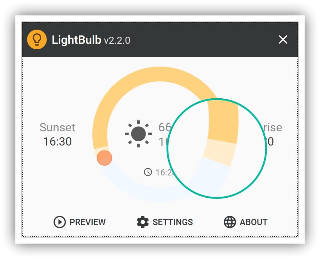 LightBulb - 保护视力，自动根据时间调整显示器伽马值 3