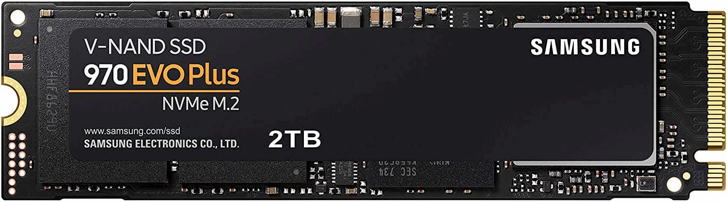 亚马逊：三星 970 EVO Plus SSD 2TB 固态硬盘，M.2 NVMe 接口， 1