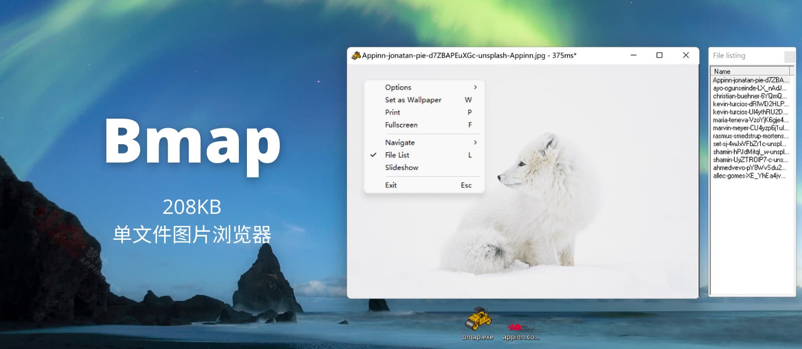 Bmap - 20 年前，208KB 的单文件图片浏览器，流畅的运行在 Windows 11 中