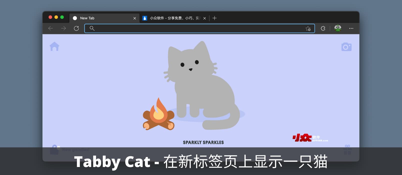 Tabby Cat - 在新标签页上显示 1 只会动的猫[Chrome 商店精选]
