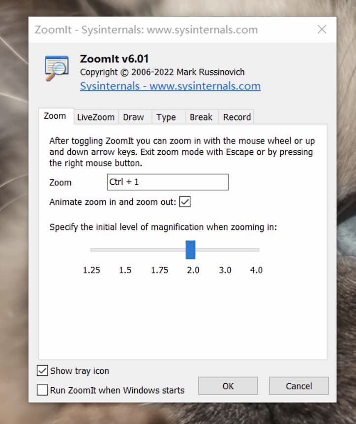 ZoomIt v6.01 更新，支持屏幕放大镜、屏幕涂鸦，新增录屏功能[Windows] 2
