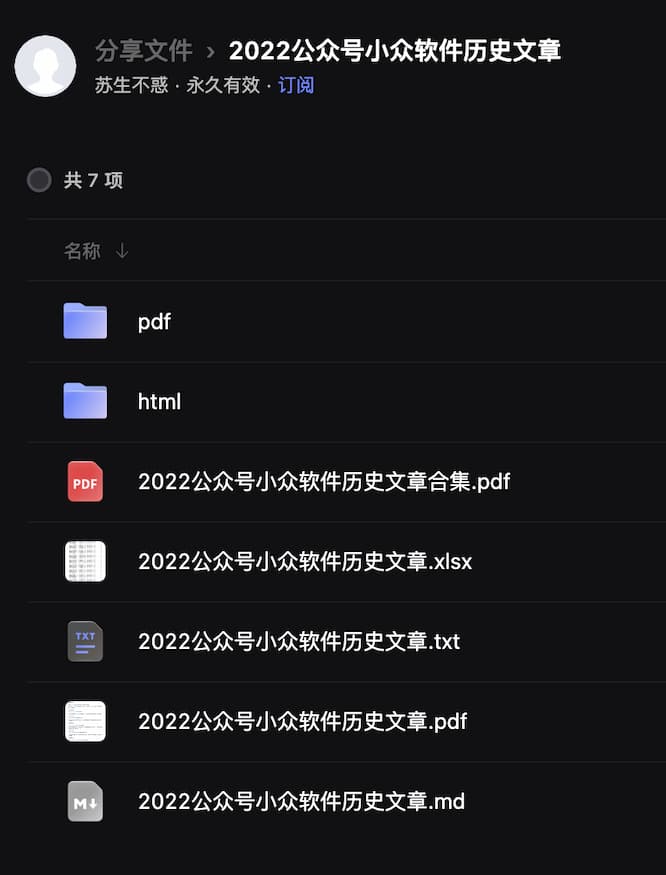 2022 年小众软件微信公众号阅读数 TOP 10 文章 12