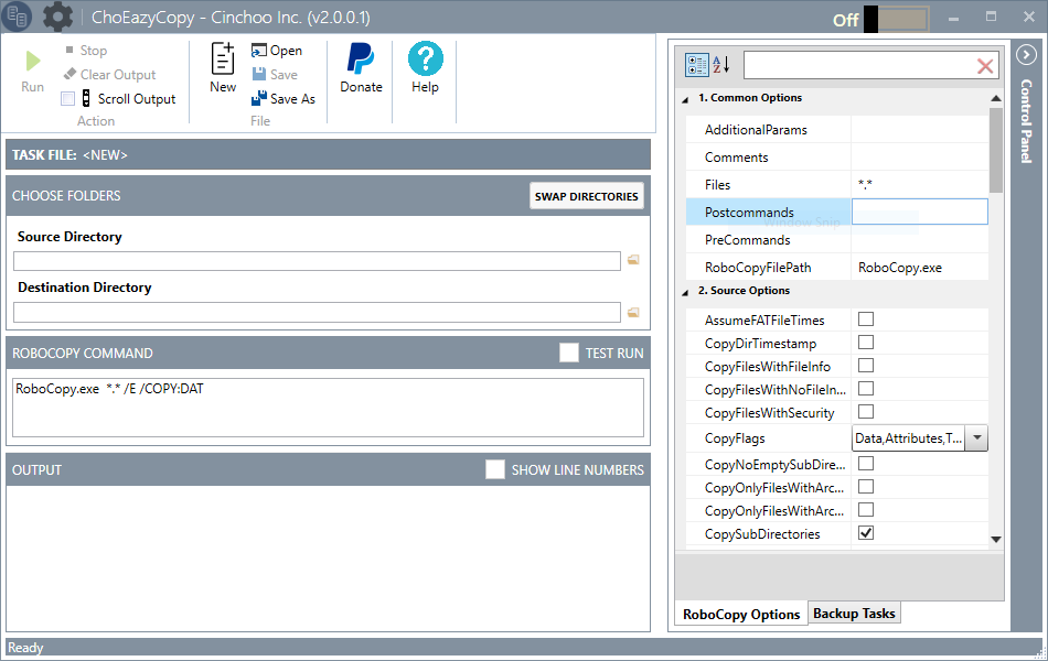 ChoEazyCopy, 简洁强大的 RoboCopy GUI，微软官方超强复制海量小文件工具的图形界面版本 1