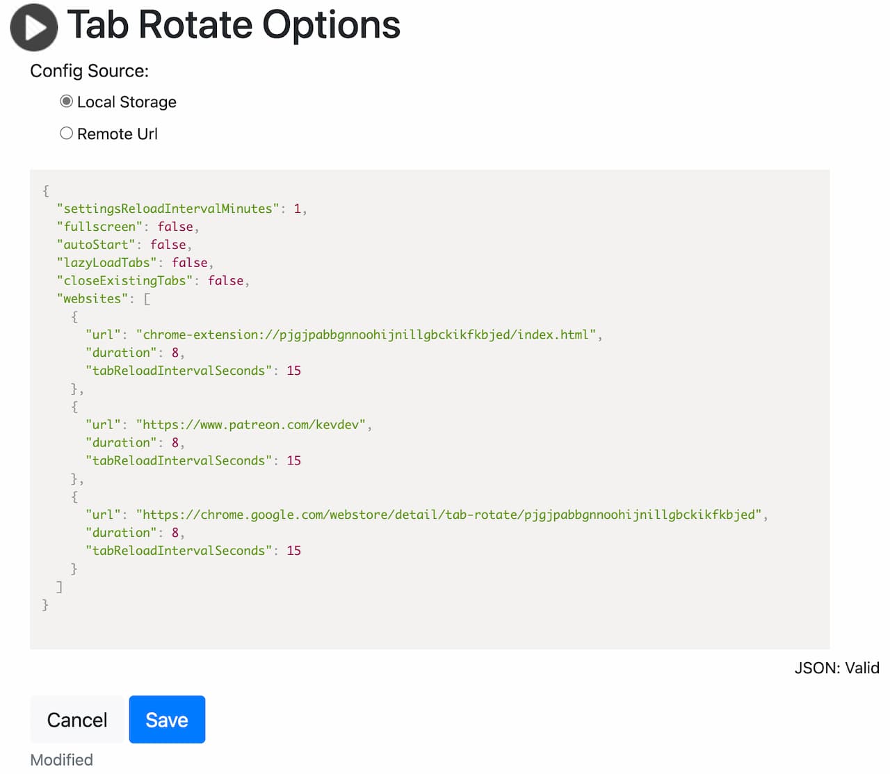 Tab Rotate - 定时、循环、切换、刷新 Chrome 多个标签页｜适合各类监控项目 1