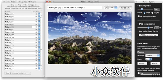 iResize - 批量缩小图片[Mac] 1