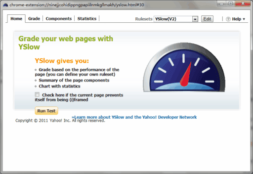 [Chrome]YSlow 分析优化你的网站性能 1