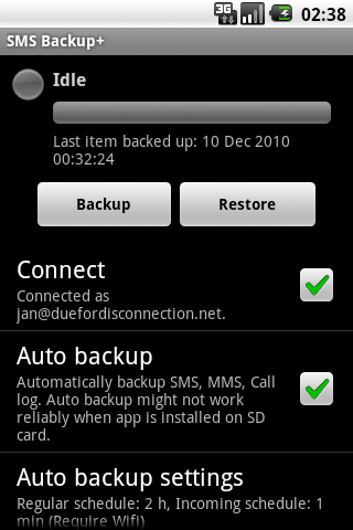 [Android]SMS Backup+ - 将短信同步备份到 Gmail 1