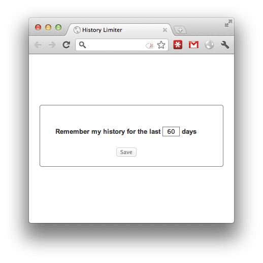 History Limiter - Chrome 历史记录限制 1