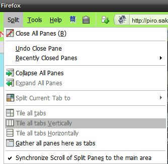 Split Browser - Firefox 分屏浏览扩展 2
