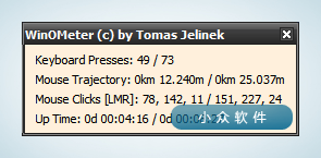 WinOMeter - 鼠标键盘统计工具 1