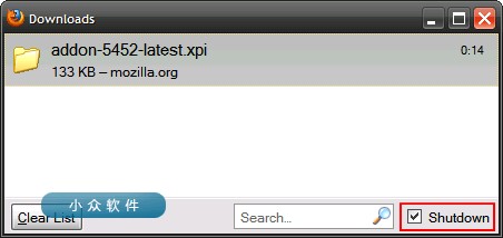 Auto Shutdown - Firefox 的自动关机扩展 1